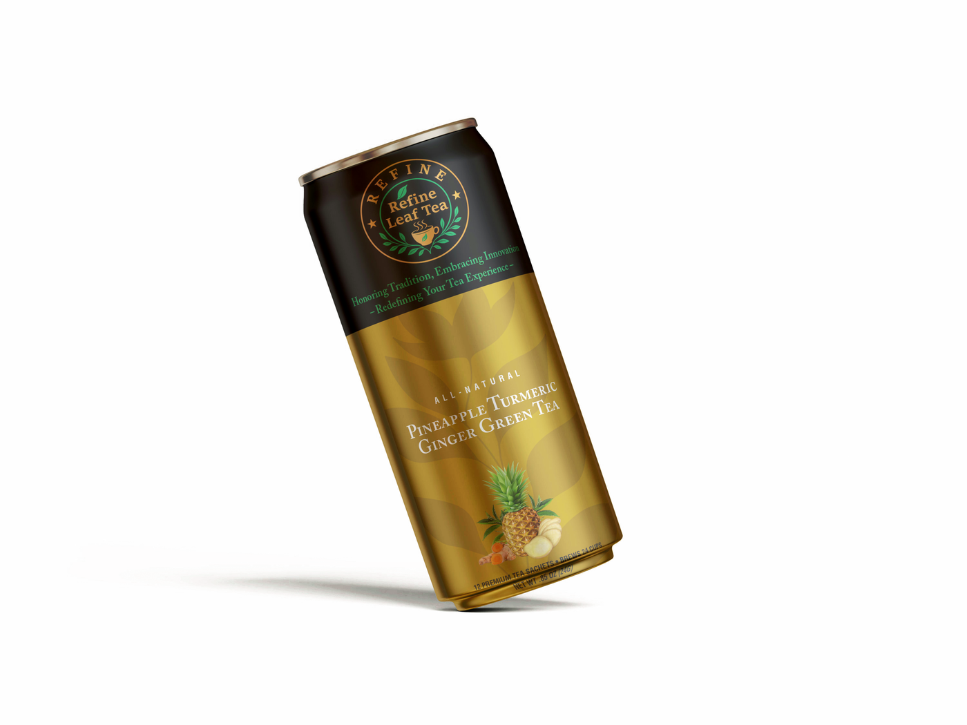 Relieving Pineapple Turmeric Ginger Green Tea